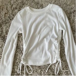Zara Ruched Side Tie Top